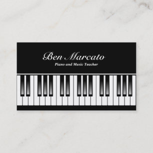 Piano Keyboard Business Card