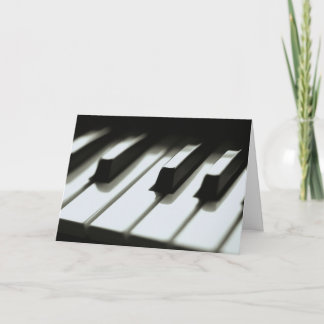 Piano Keyboard Card