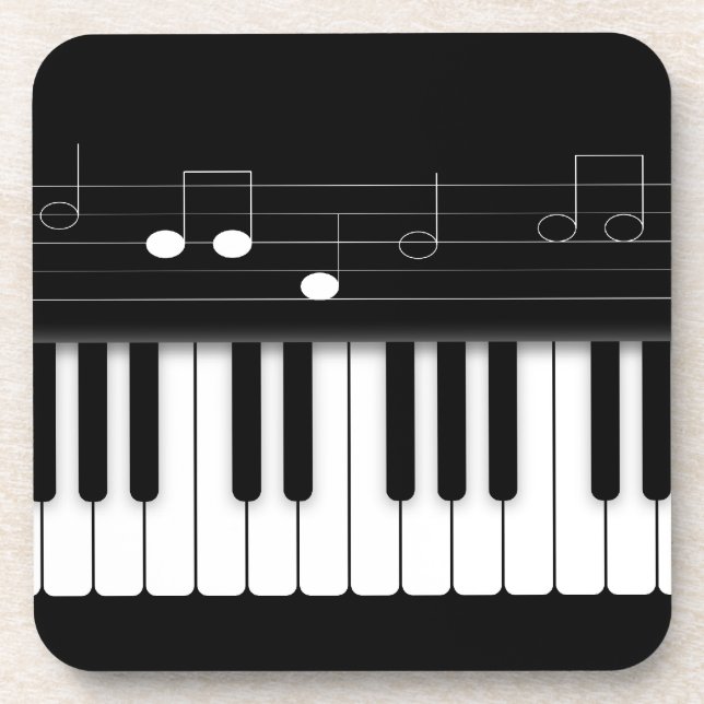 Piano keyboard coaster (Front)