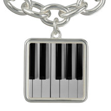 Piano Keyboard Custom Charm Bracelet