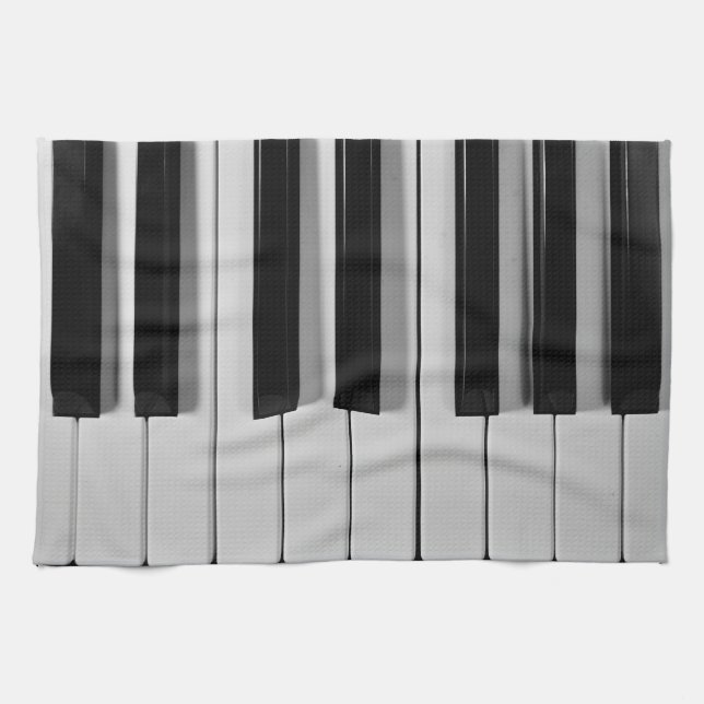 Piano Keyboard Custom Kitchen Towel (Horizontal)