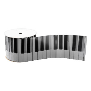 Piano Keyboard Custom Ribbon Grosgrain Ribbon