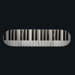 Piano Keyboard Custom Skateboard<br><div class="desc">Whether you are a piano virtuoso or someone who can barely play Chopsticks,  you are sure to love this black and white Piano Keyboard Custom Skateboard.</div>