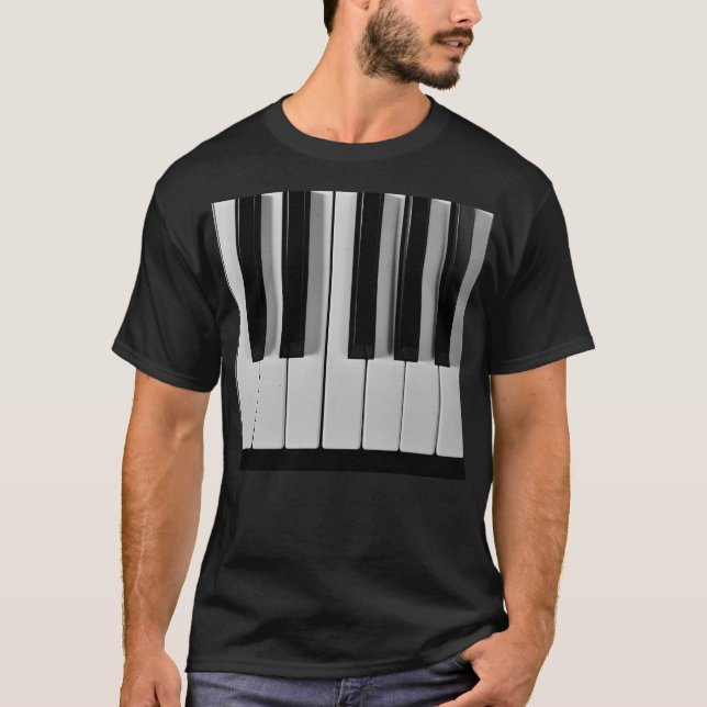 Piano Keyboard Custom T-Shirt (Front)