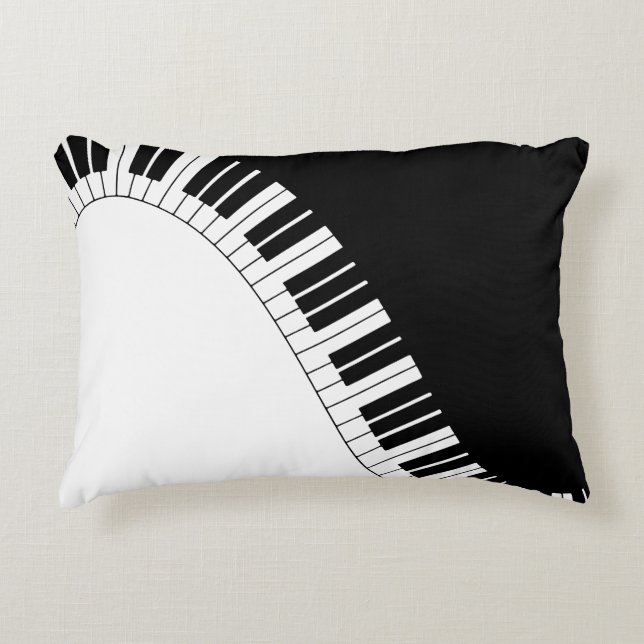 Piano Keyboard Decorative Cushion (Front)