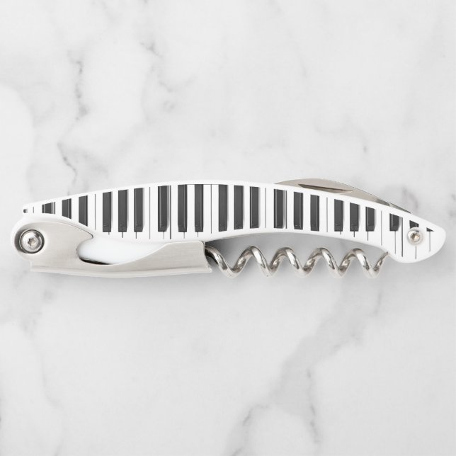 Piano Keyboard Design Corkscrew (Front)