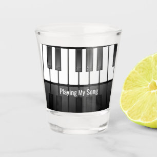 Piano Keyboard Design Shot Glass