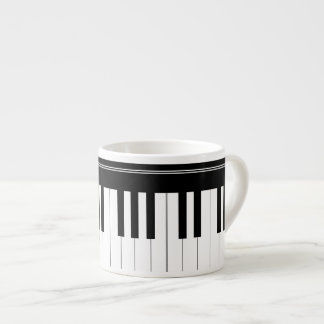 Piano keyboard espresso cup