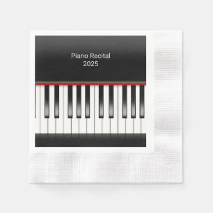 piano keyboard for piano recital napkin