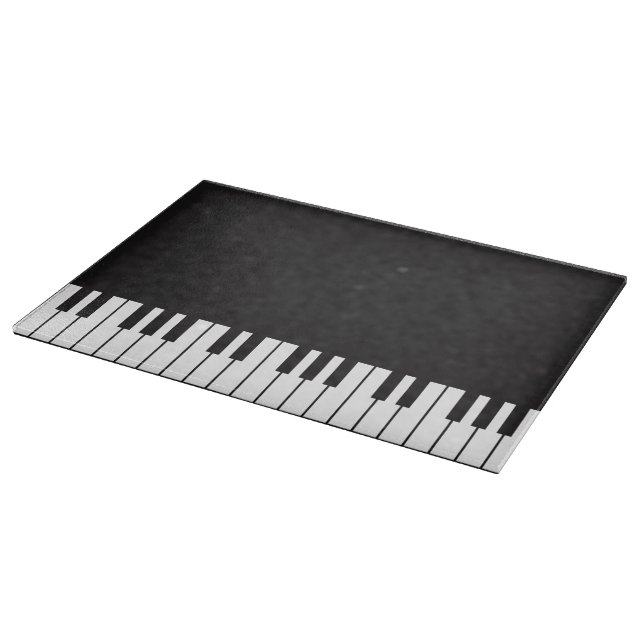 Piano Keyboard Glass Cutting Board (Corner)