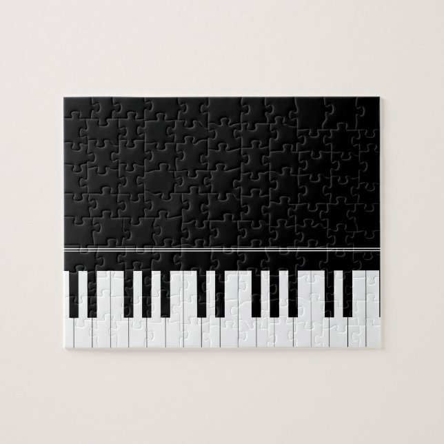 Piano keyboard jigsaw puzzle (Horizontal)
