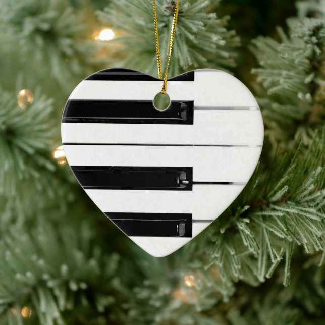 Piano Keyboard Keys Ceramic Tree Decoration (Tree)