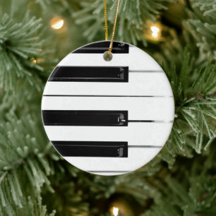 Piano Keyboard Keys Ceramic Tree Decoration