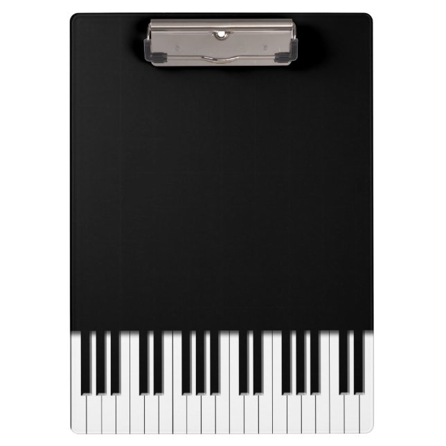 Piano Keyboard Keys Clipboard (Front)