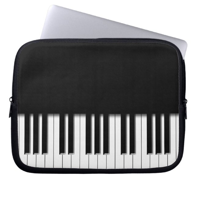 Piano Keyboard Keys Laptop Sleeve (Front)