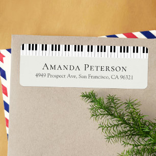 Piano Keyboard Motif Pianist Return Address