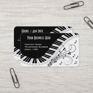 Piano Keyboard Music Design Business Card
