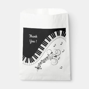 Piano Keyboard Music Design Favour Bags