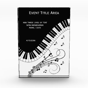 Piano Keyboard Music Design Photo Block