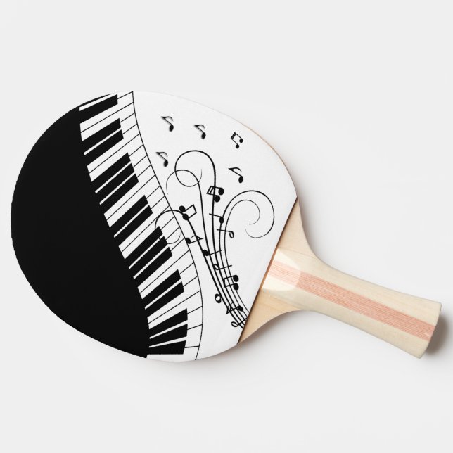 Piano Keyboard Music Design Ping Pong Paddle (Side)