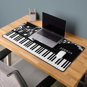 Piano Keyboard Music Notes Personalised Desk Mat