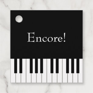 Piano Keyboard Music Performance Personalised Favour Tags