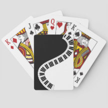 Piano Keyboard Musical Playing Cards