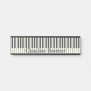 Piano Keyboard Name Plate 