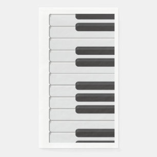 Piano keyboard napkin