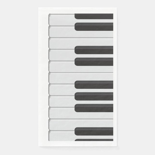 Piano keyboard napkin (Front)
