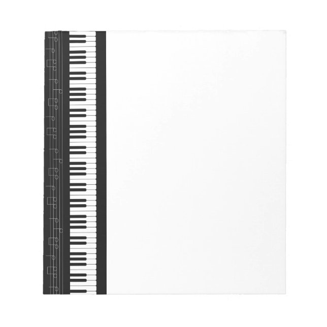 Piano keyboard notepad (Front)