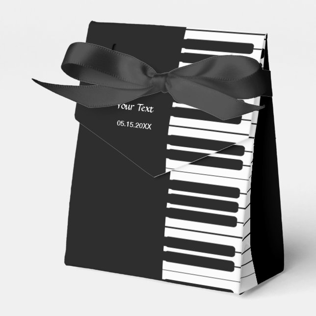 Piano Keyboard Party Favour Box (Front Side)