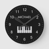 Piano Keyboard Personalised Musician's  black