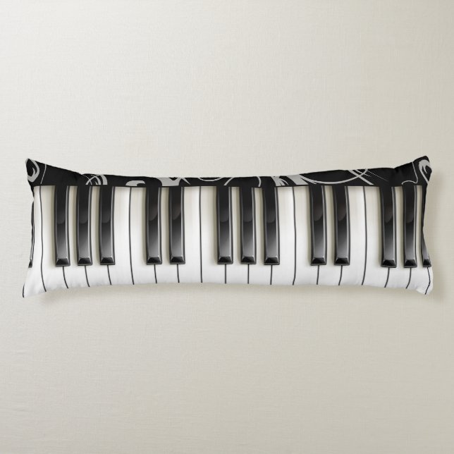 Piano Keyboard Pianist Music Instrument Teacher Body Cushion (Front)