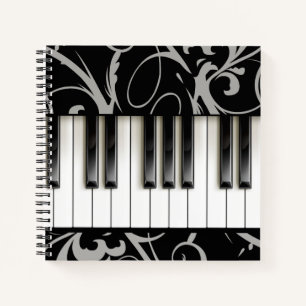 Piano Keyboard Pianist Music Instrument Teacher Notebook