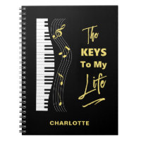 Piano Keyboard Players Fun Music Notes