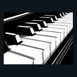 Piano Keyboard Pop Art Poster<br><div class="desc">Piano Keyboard Pop Art</div>