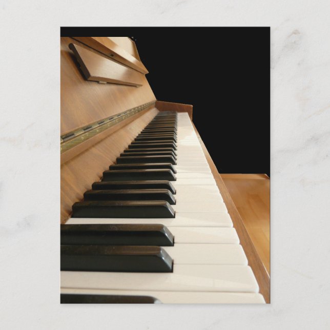 Piano Keyboard Postcard (Front)