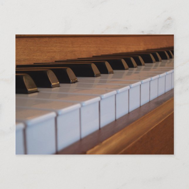 Piano Keyboard Postcard (Front)