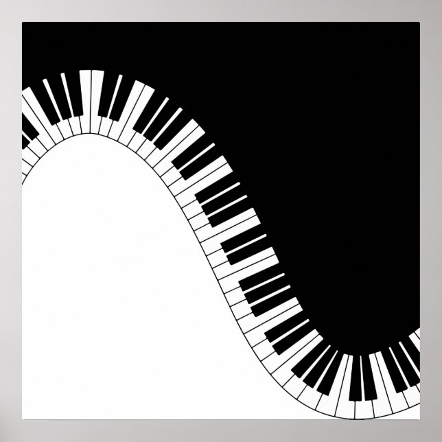 Piano Keyboard Poster (Front)