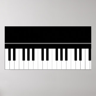 Piano keyboard poster