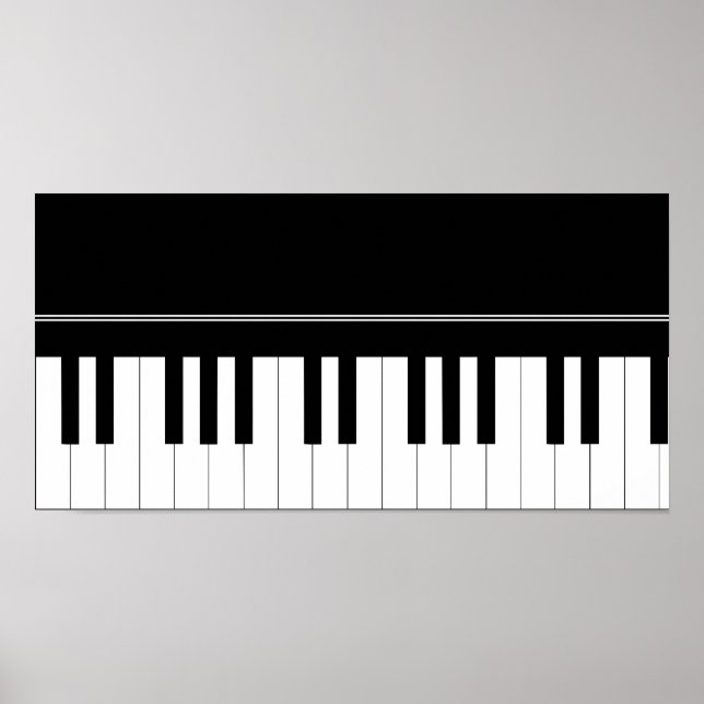 Piano keyboard poster (Front)