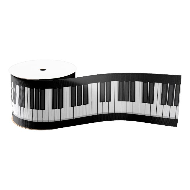 Piano Keyboard Ribbon Grosgrain Ribbon (Spool)