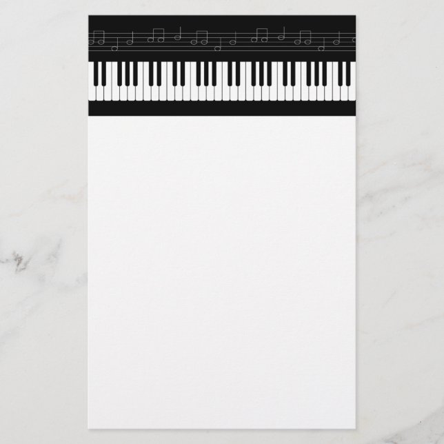 Piano keyboard stationery (Front)