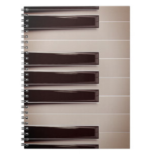 Piano Keyboard Theme Notebook