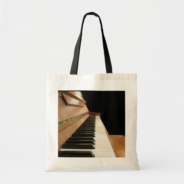 Piano, Keyboard Tote Bag (Front)