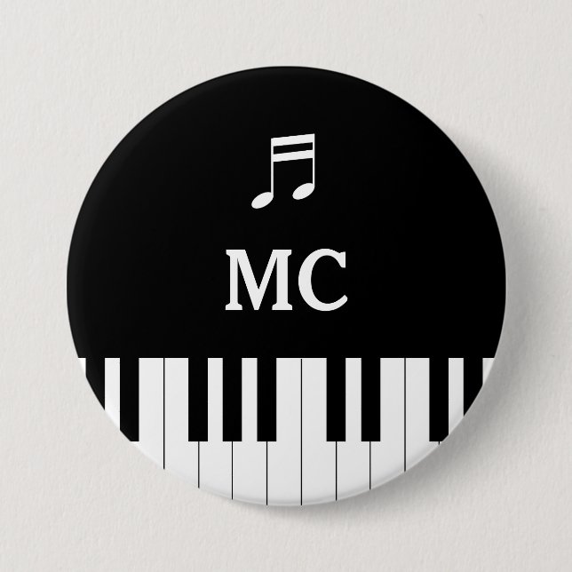 Piano Keyboard Wedding Pin MC (Front)