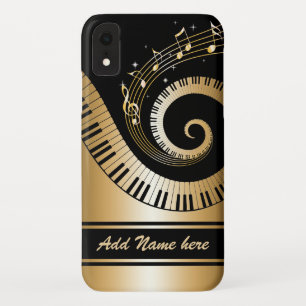 Piano Keys and Gold Music Notes Case-Mate iPhone Case