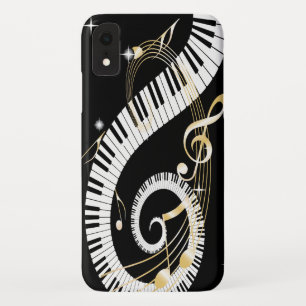 Piano Keys and Golden Music Notes Case-Mate iPhone Case