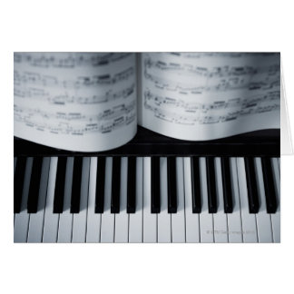 Piano Keys and Music Book